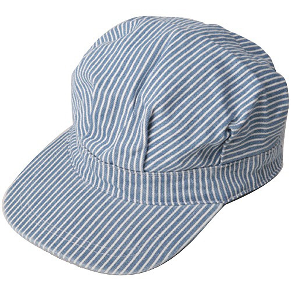 帽子 J.S ASSEMBLY PROTOTYPE GUARD litmus Conductor's Cap-Light Blue Stripe Youth 53CM W32S35C at